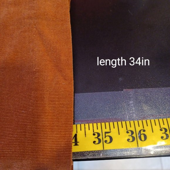 LEONA by LAUREN LEONARD Sz 2 Corduroy Cut Out Brown Shift Dress Sleeveless Lined - Picture 13 of 15